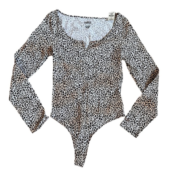 PINK Victoria's Secret Tops - VS Leopard Print Bodysuit